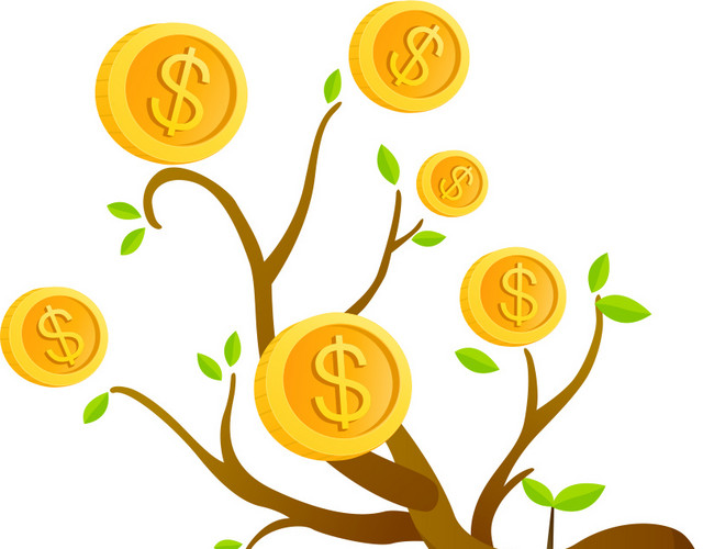 美金金币矢量素材