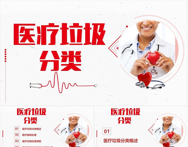 医疗垃圾分类PPT模板