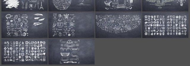 毕业季粉笔黑板手绘学校教学PPT图
