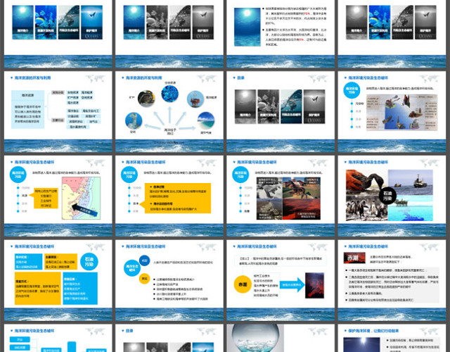 海洋环保主题PPT模板