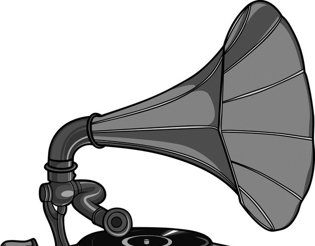 复古留声机音乐素材
