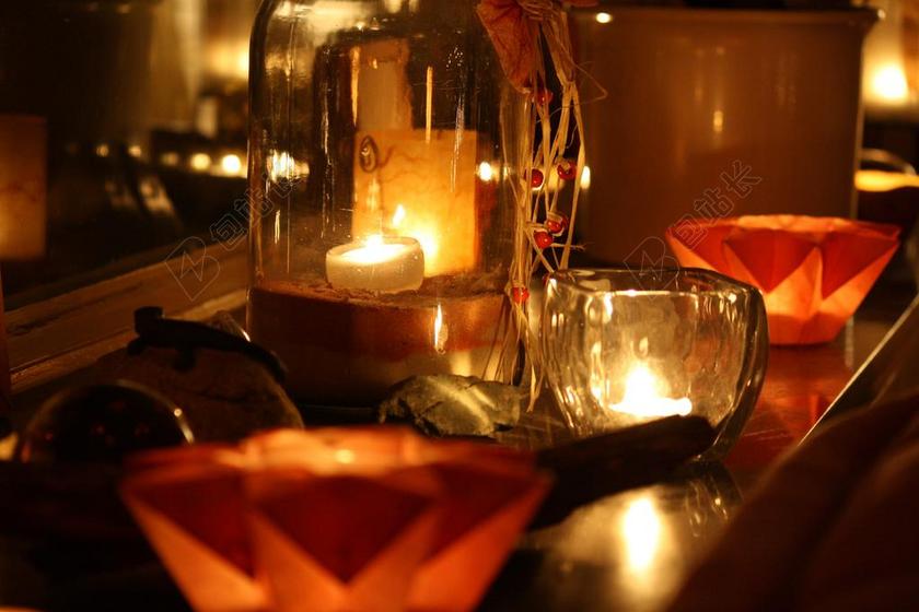灯 蜡烛 来临 秋天的心情 温暖 舒适 找到家的感觉