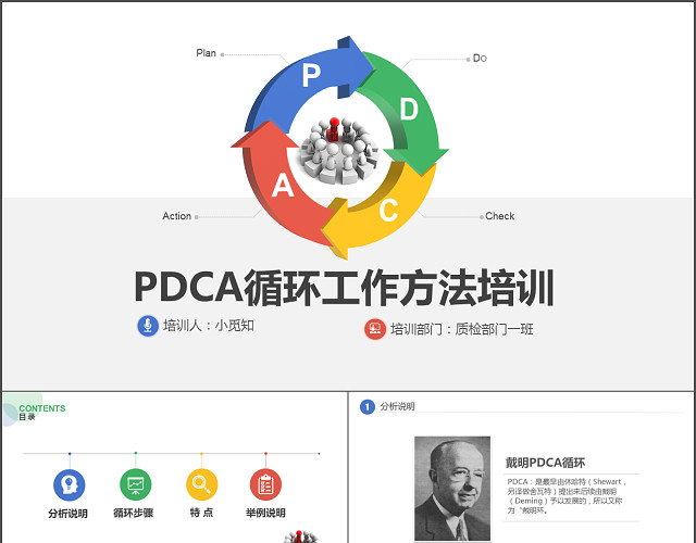 PDCA循环工作方法服务培训案例分析PPT