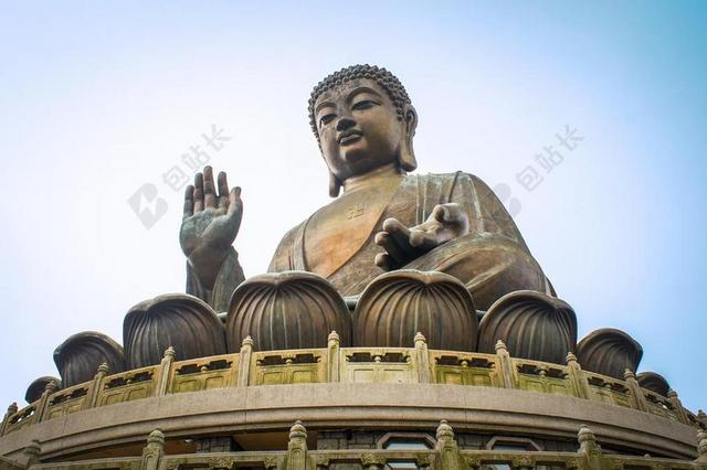 景点旅行宗教雕塑佛像莲花台宣传图片