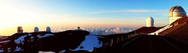 望远镜 莫纳克亚山 天文台 夏威夷 休眠火山 全景图 景观