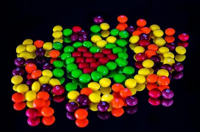彩虹糖 LOLLIES 糖果 赵 食品 多彩 糖 颜色 美味
