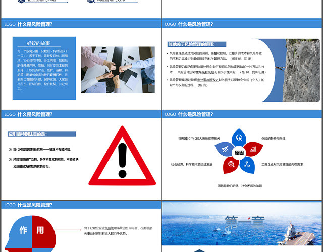 商务风大气通用公司企业团队全面风险管理PPT模板