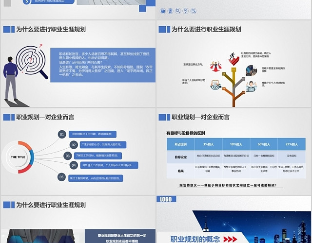 简洁大方企业员工职业规划企业培训团队管理技巧培训课PPT