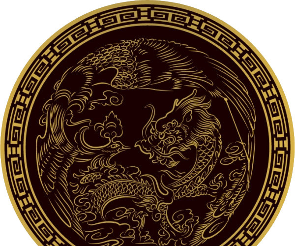 祥龙复古图案