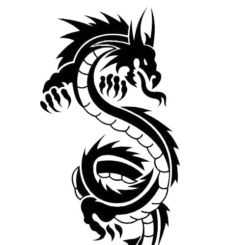 剪纸龙元素素材