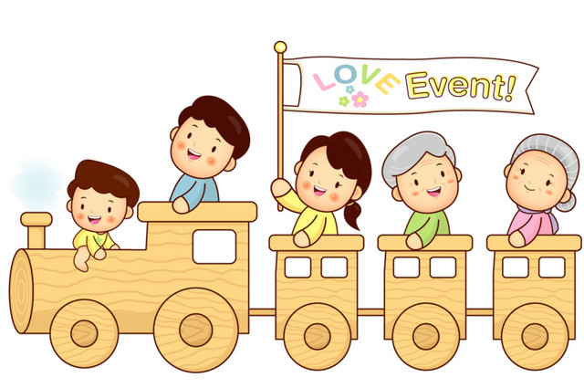 卡通火车