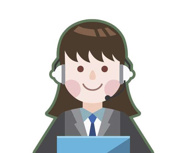 矢量卡通扁平客服人物元素