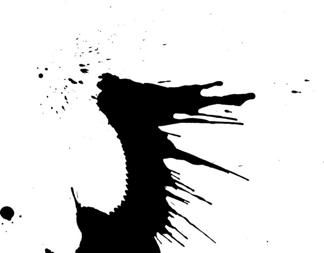 水墨泼墨中国风插画素材