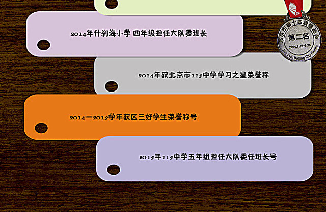 个人简历模板  小升初模板图片