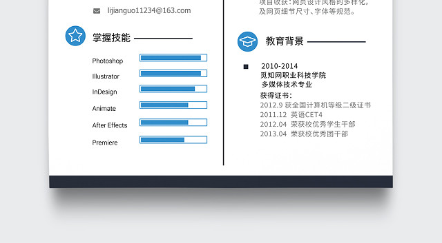 UI UE设计师个人简历模板