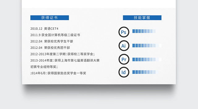 创意UI UE设计师个人简历模板