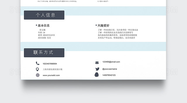 极简创意简约药剂师护士个人简历模板