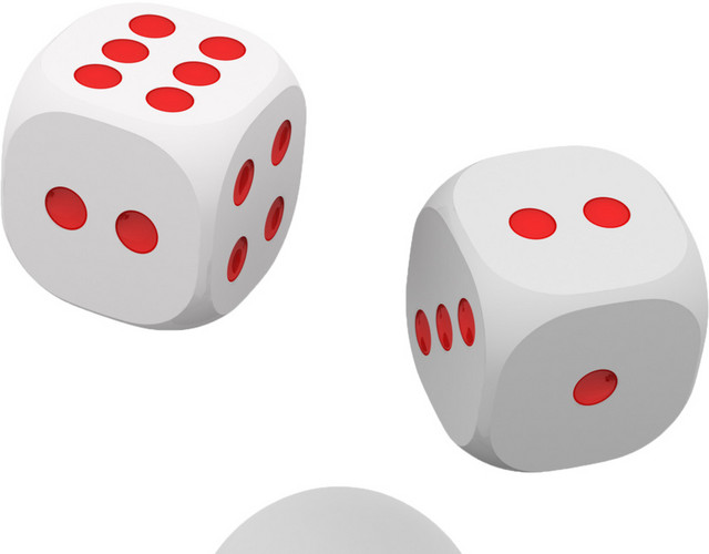 骰子创意设计PPT素材3D小人