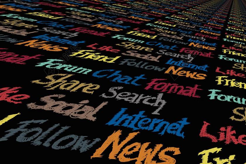 黑色广告夸张排列的字母背景图片