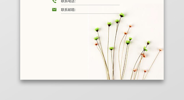 绿色银行通用简历模板