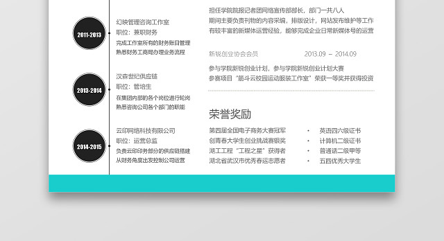 应届生应聘互联网UI设计师岗简历
