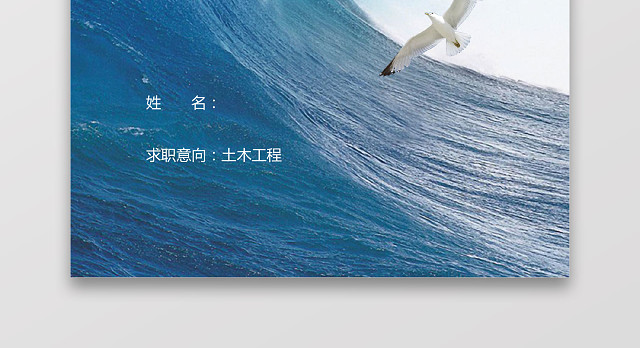 土木工程师个人简历