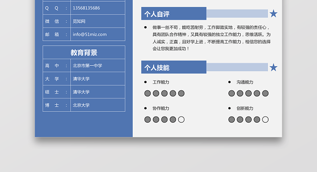 外贸报关个人求职简历107