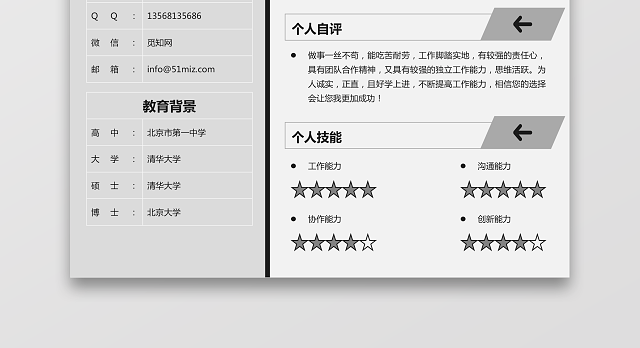 外贸报关个人求职简历113