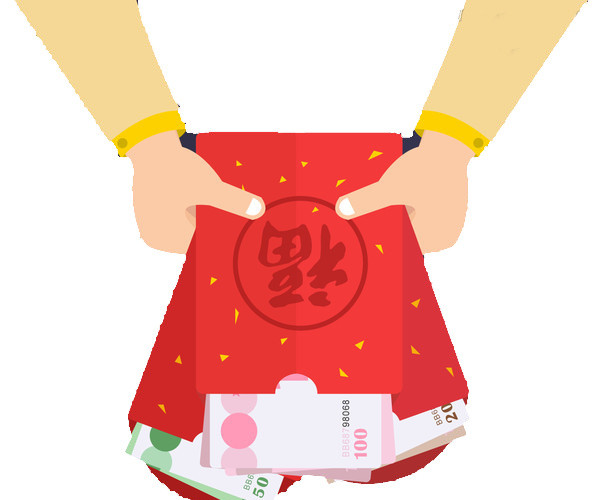 卡通红包人物素材