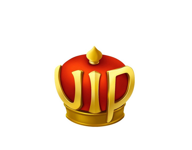 皇冠金色VIP素材