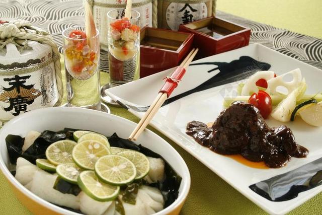 食物新鲜的日本料理配菜背景图片
