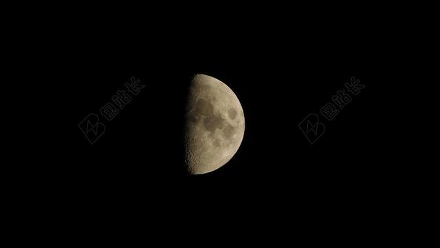 宇宙特写太空中的月球背景图片