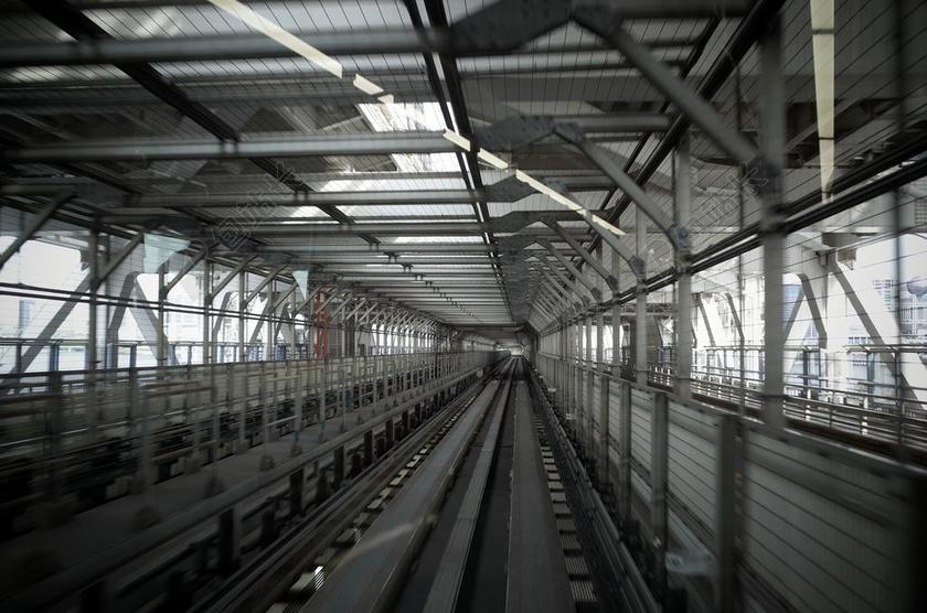 城市轨道交通出行地铁轻轨结构框架高速背景图片