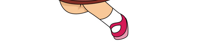 卡通小女生素材