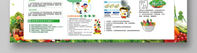 关注食品安全健康知识宣传栏