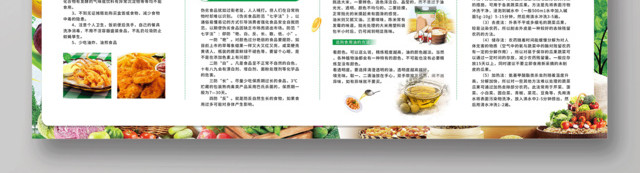 关注食品安全共享幸福健康宣传栏展板设计