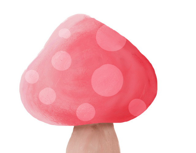 红色蘑菇