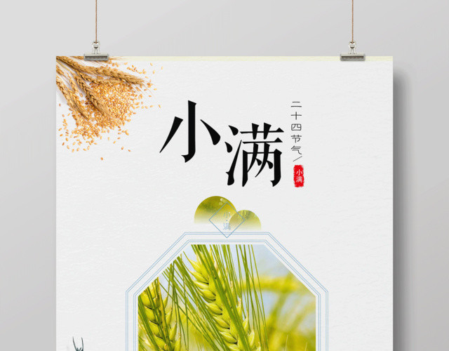 小满二十四气节系列海报设计