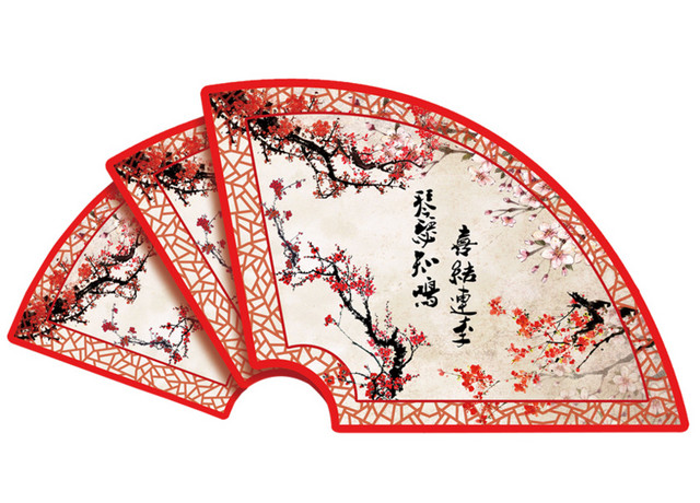 中国风花鸟装饰屏风素材