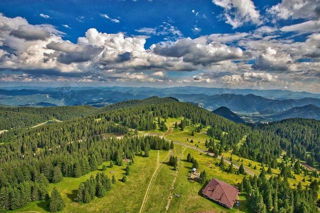 景区 山 景观 蓝色 自然 天空 户外 风景 小山 旅游