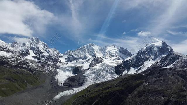 皮兹伯里那山 高山 伯尔尼纳 奇峰MORTERATSCH
