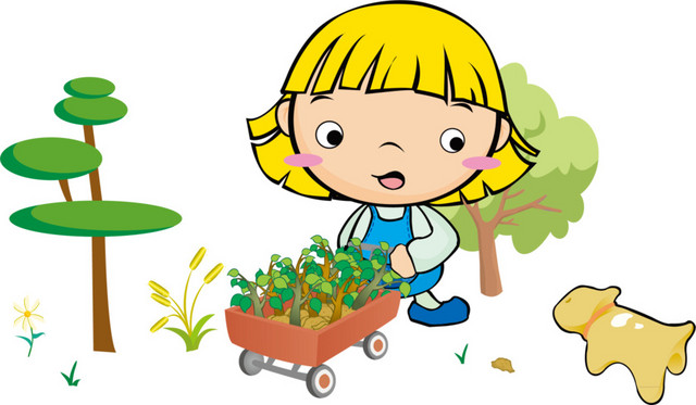植树造林免抠素材