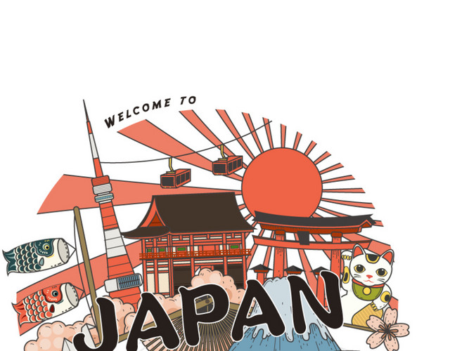 日本旅游海报素材