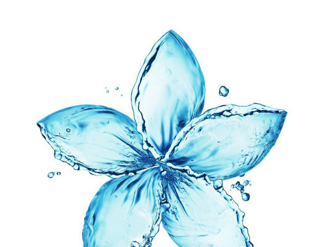 水花朵绽放素材