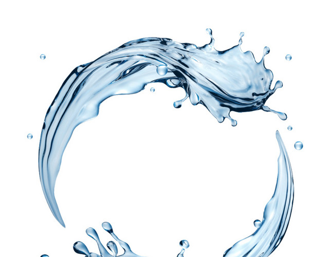 水旋转圆圈素材