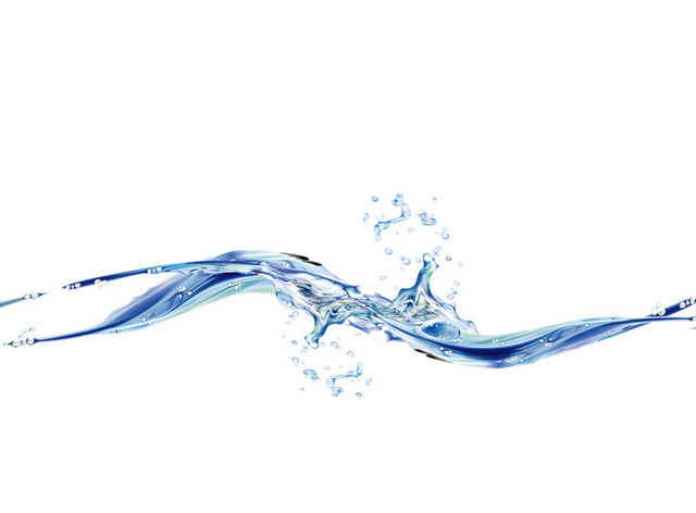 水纹条带碰撞水花素材