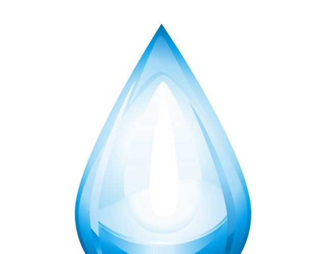 创意水滴水滴形灯管矢量元素