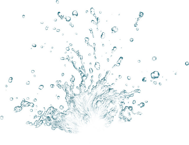 水花四溢矢量元素