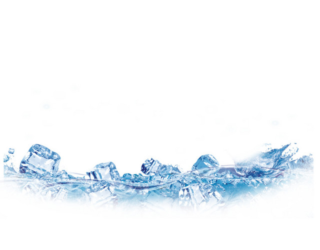 冰块冰水混合夏日风素材