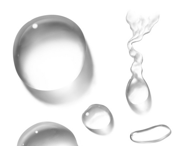 通透水滴矢量素材